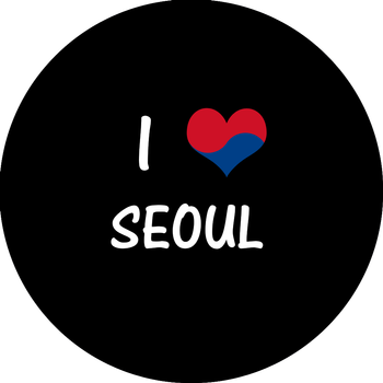 Przypinka I ♥ Seoul